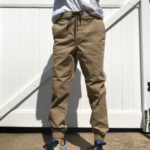 Men’s Tan Khaki Joggers